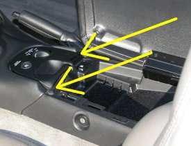 Center Console Removal indicates pry points