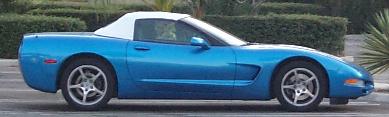 Nassau Blue Corvette Convertible